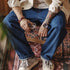 Retro Washed Logging Jeans – Loose Fit Casual Pants